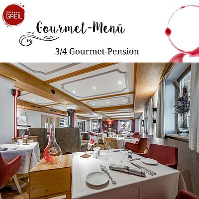 Gourmet-Genuss-Urlaub dahoam beim GREIL: Was bedeutet dass? Dass Ihr Euch um nichts kümmern müsst! In Eurem Aufenthalt ist unsere ¾ Verwöhnpension bereits inkludiert: